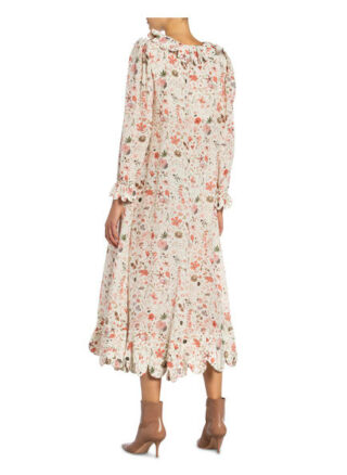 Horror Vacui Maxikleid Cleo, Weiß