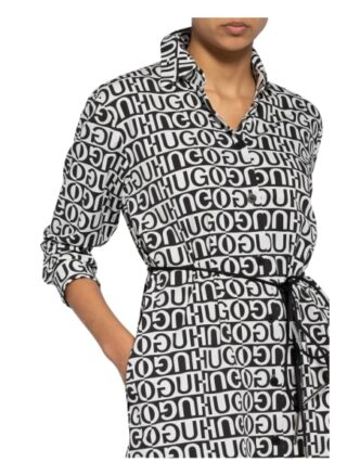 Hugo Hemdblusenkleid Emissa, Schwarz