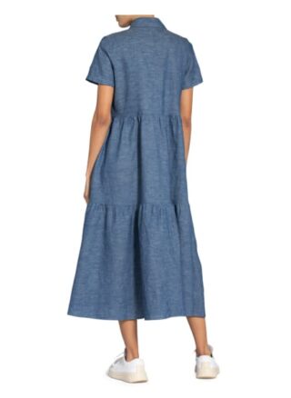 Hugo Hemdblusenkleid Ennish mit Leinen, Blau