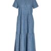 Hugo Hemdblusenkleid Ennish mit Leinen, Blau