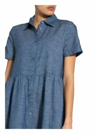 Hugo Hemdblusenkleid Ennish mit Leinen, Blau