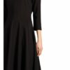 Hugo Jerseykleid Diamanda mit 3/4-Arm, Schwarz