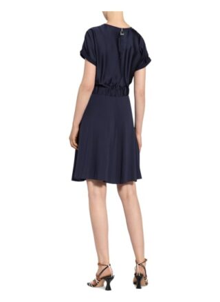 Hugo Kleid Namastia im Materialmix, Blau