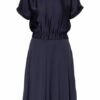 Hugo Kleid Namastia im Materialmix, Blau