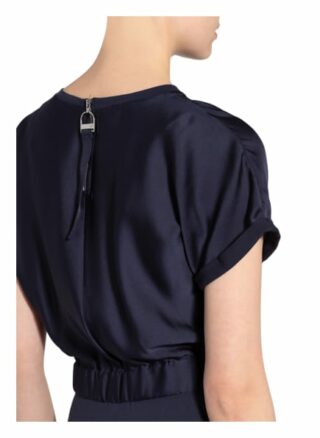 Hugo Kleid Namastia im Materialmix, Blau