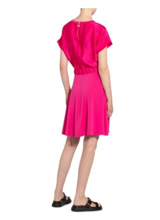 Hugo Kleid Namastia im Materialmix, Pink