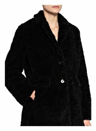 Hugo Kunstfellmantel Mellia, Schwarz