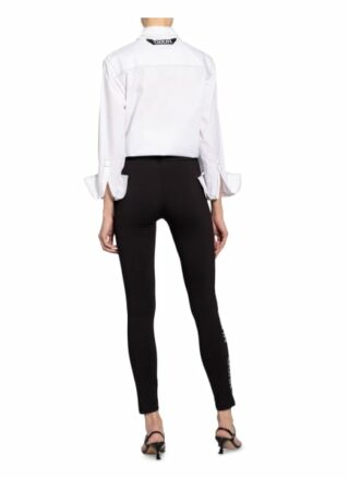 Hugo Leggings Neflective mit Galonstreifen, Schwarz