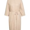 Inwear Hemdblusenkleid Drizaiw mit Leinen, Beige