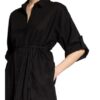 Inwear Hemdblusenkleid Drizaiw mit Leinen, Schwarz