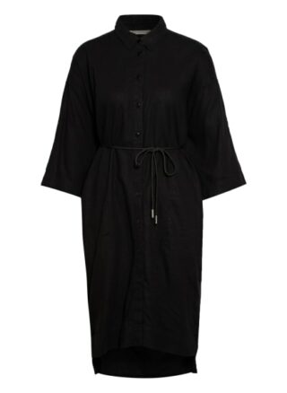 Inwear Hemdblusenkleid Drizaiw mit Leinen, Schwarz