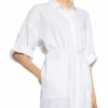 Inwear Hemdblusenkleid Drizaiw mit Leinen, Weiß