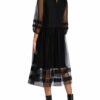 Inwear Tüllkleid Gene mit 3/4-Arm, Schwarz
