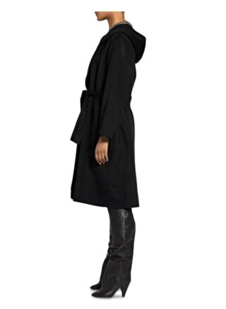 Iris Von Arnim Mantel Bena mit Cashmere, Schwarz