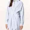 Isabel Marant Étoile Hemdblusenkleid Seen mit Leinen, Blau