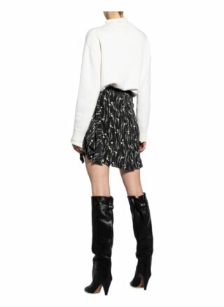 Isabel Marant Seidenrock Ixori in Wickeloptik, Schwarz