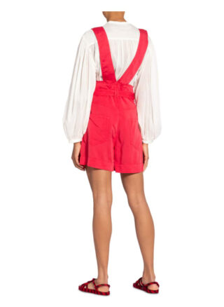 Isabel Marant Shorts Flink mit Hosenträgern, Rot