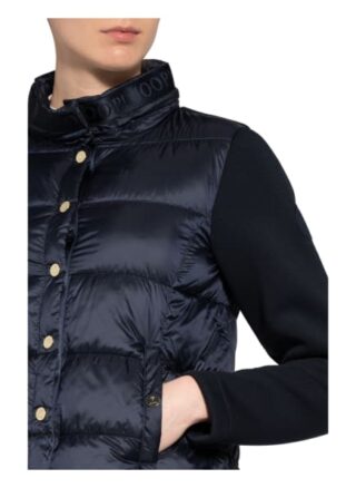 Joop! Steppjacke Oriana im Materialmix, Blau