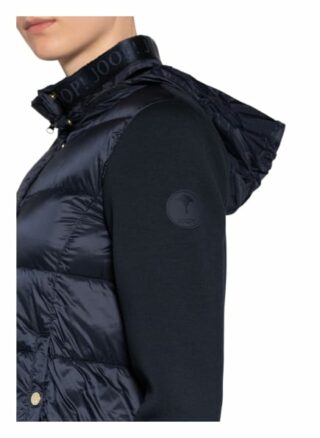 Joop! Steppjacke Oriana im Materialmix, Blau