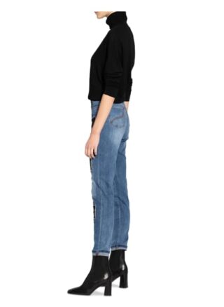 Joseph Ribkoff Destroyed Jeans, Blau