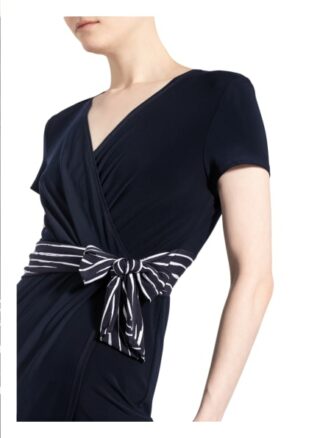 Joseph Ribkoff Jerseykleid in Wickeloptik, Blau