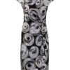 Joseph Ribkoff Jerseykleid in Wickeloptik, Schwarz