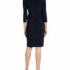 Joseph Ribkoff Kleid mit 3/4-Arm und Volantbesatz, Blau