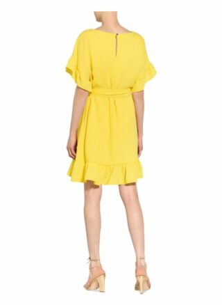 Joseph Ribkoff Kleid mit Volantbesatz, Gelb