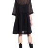 Just Female Kleid Soli mit 3/4-Arm, Schwarz