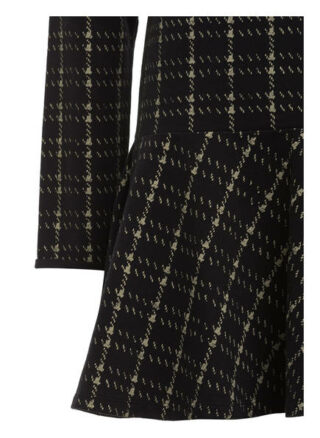 Juvia Kleid mit Volants, Schwarz