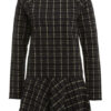Juvia Kleid mit Volants, Schwarz