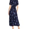 Juvia Lounge-Kleid in Wickeloptik, Blau