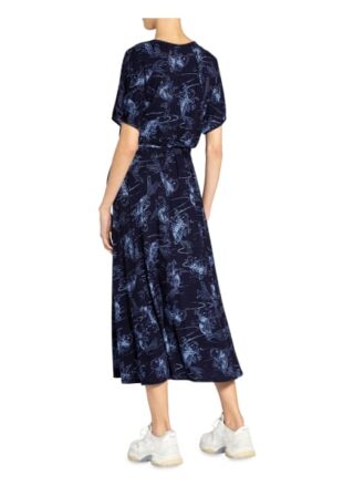 Juvia Lounge-Kleid in Wickeloptik, Blau