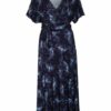 Juvia Lounge-Kleid in Wickeloptik, Blau