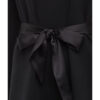 Juvia Sweatkleid mit Bindedetail, Schwarz