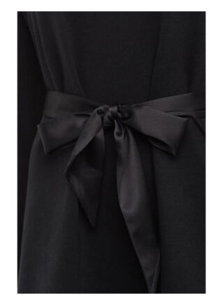 Juvia Sweatkleid mit Bindedetail, Schwarz