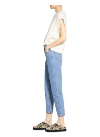 Karo Kauer 7/8-Jeans Denim Mom, Blau