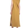 Karo Kauer Jerseykleid, Braun