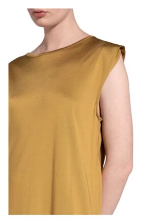 Karo Kauer Jerseykleid, Braun