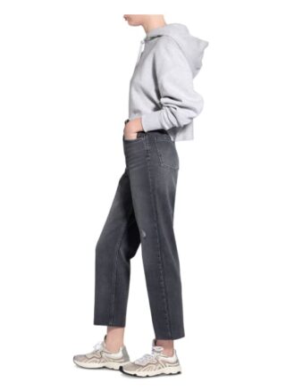 Karo Kauer Straight Jeans, Grau