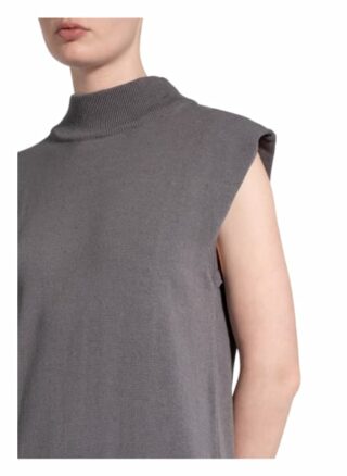 Karo Kauer Strickkleid Holly mit Leinen, Grau