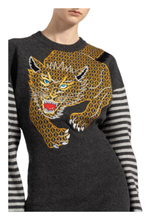 Kenzo Strickkleid Tiger, Schwarz