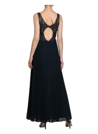 Laona Abendkleid mit Schmucksteinbesatz, Blau