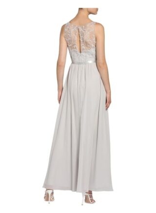 Laona Abendkleid mit Schmucksteinbesatz, Grau