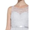Laona Abendkleid mit Schmucksteinbesatz, Grau