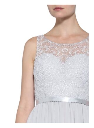 Laona Abendkleid mit Schmucksteinbesatz, Grau