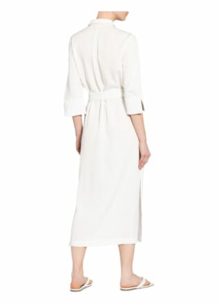 Lenny Niemeyer Hemdblusenkleid mit 3/4-Arm, Weiß