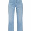 Levis Ribcage Straight Leg Jeans Damen, Blau