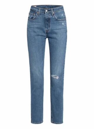 Levis 501 Original Straight Leg Jeans Damen, Blau