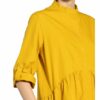 Li.Lu Hemdblusenkleid Emma mit 3/4-Arm, Gelb